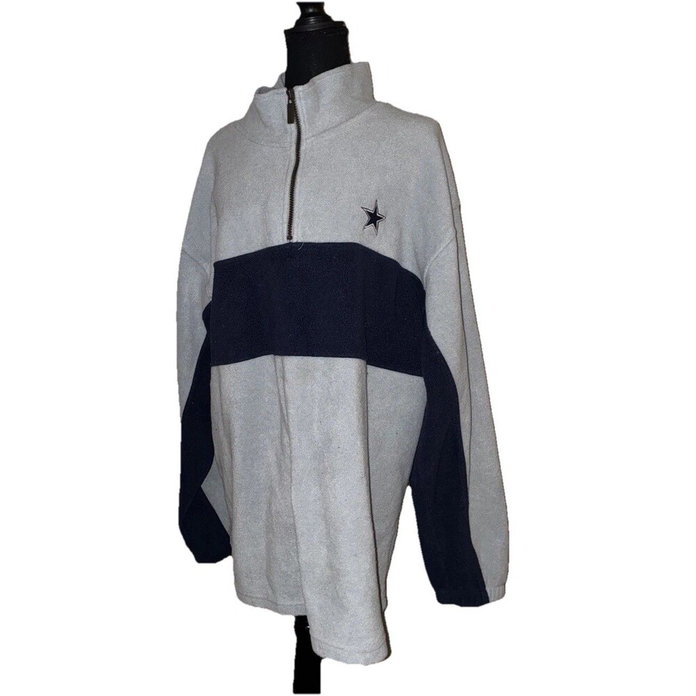 NFL Dallas Cowboys Starter XL Quarter Zip Long Sleeve Sweater